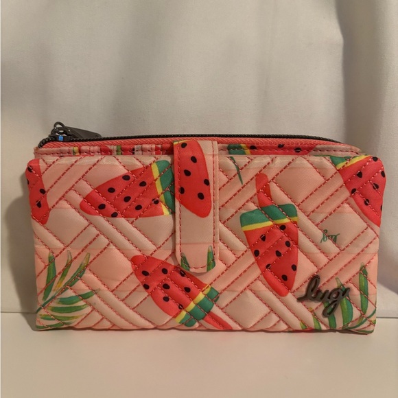 NWOT Lug Tram RFID wallet IN Watermelon Icepop - Picture 1 of 4